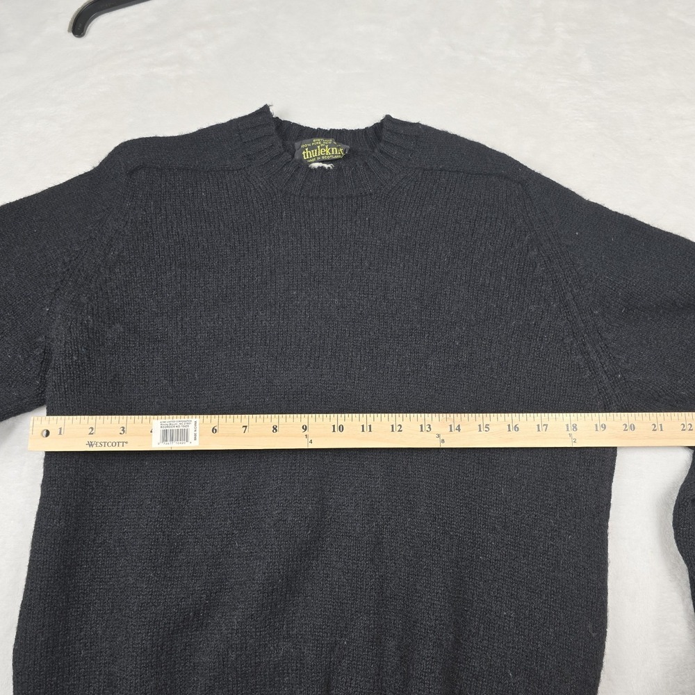 Thuleknit Pure New Steland Wool Women's Size Large Black Sweater‎ - Picture 5 of 11